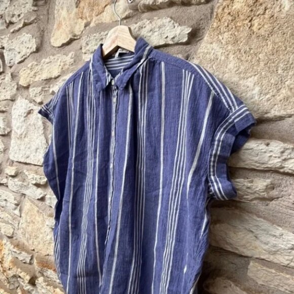 Madewell Central Shirt in Highley Stripe - Picture 6 of 8
